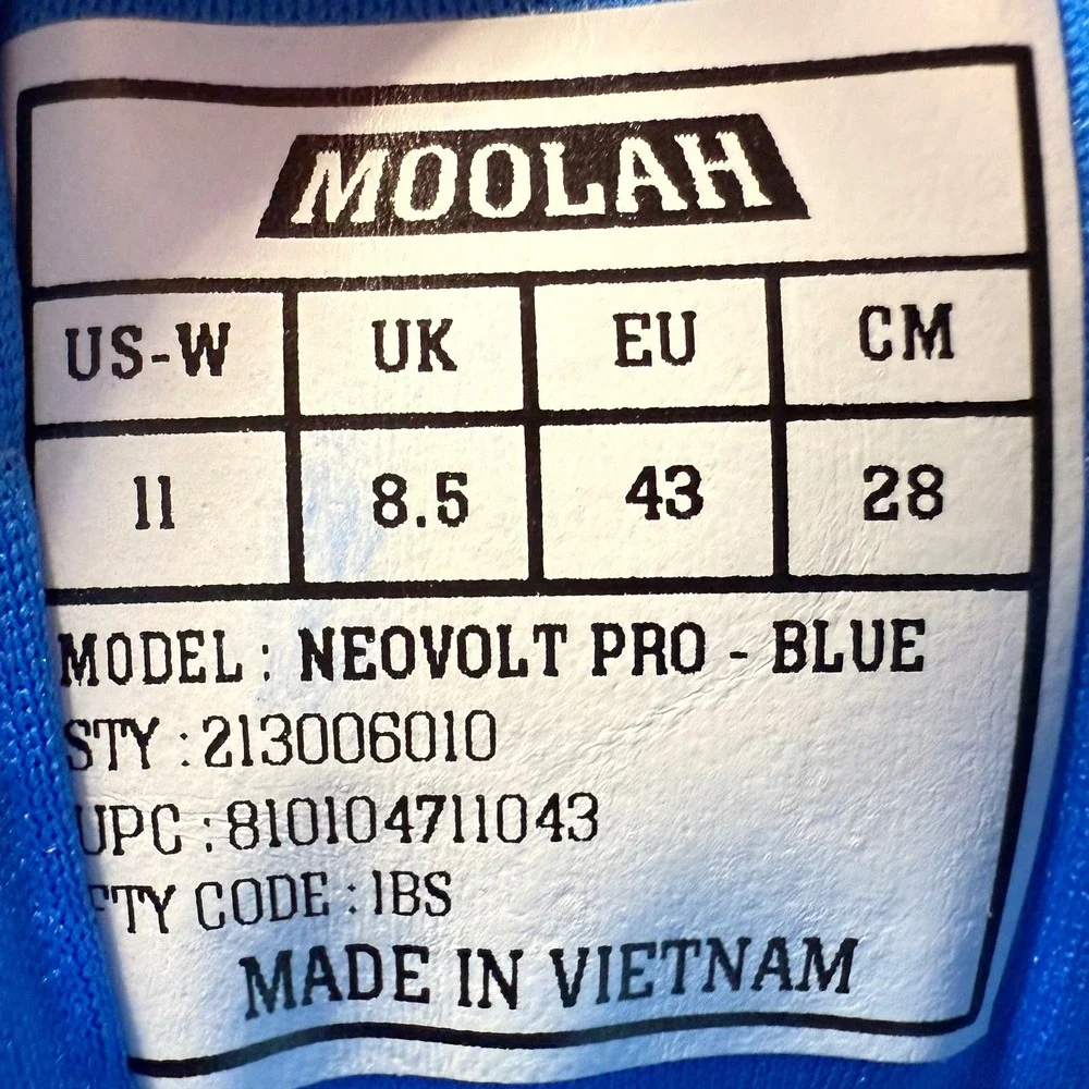 MOOLAH Neovolt Pro Blue‎ Athletic High Top Basketball Shoes Women's Size 11
